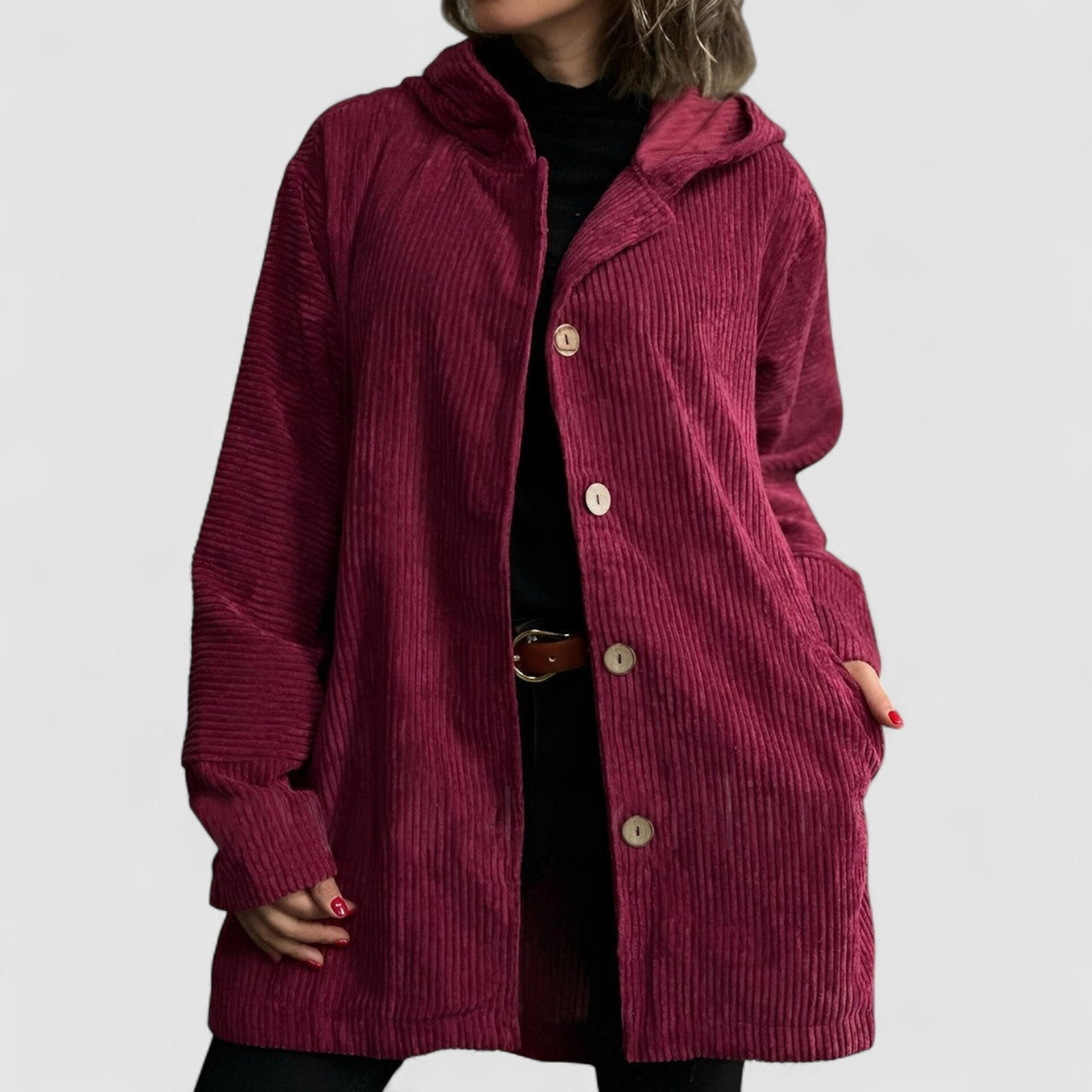 Ibby | Cozy Corduroy Hoodie Jacket
