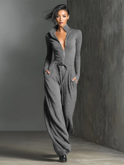 Elegante Dames Jumpsuit met Voorrits