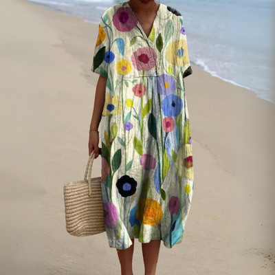 Nicole | Zomerjurk met Bloemenprint