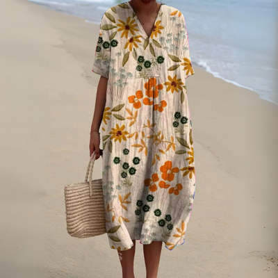 Nicole | Zomerjurk met Bloemenprint