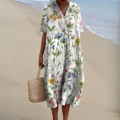 Nicole | Zomerjurk met Bloemenprint