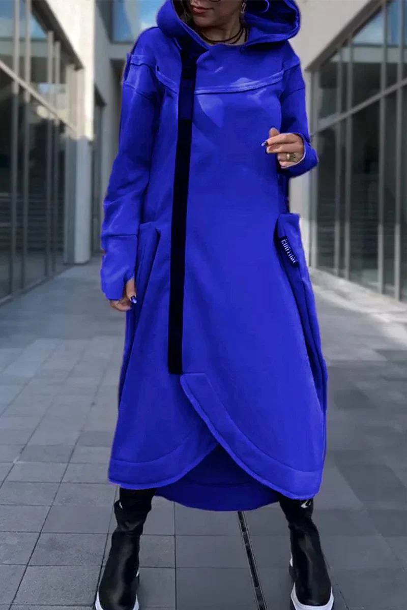 MANA™ | LANGE HOODIE MET RITSLUITING IN LICHTE EN ADEMENDE STOFFEN