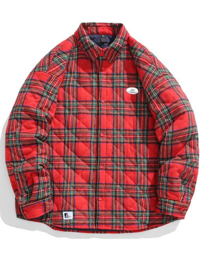 Vintage Gewatteerde Jas van Katoen