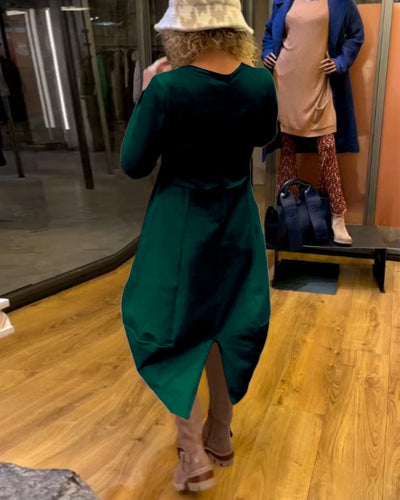 SOFIA | Elegante Midi Jurk die de Silhouette Versterkt en Je Elke Dag Zelfverzekerd Laat Voelen