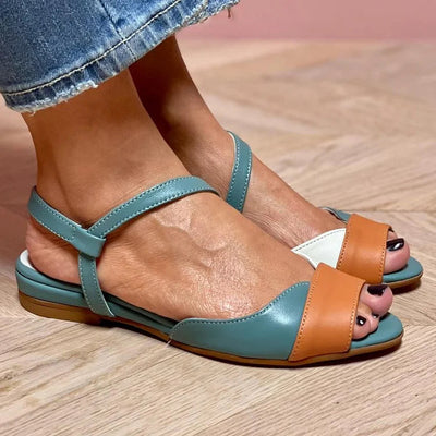 GINEVRA | Elegante Tricolore Open-Toe Sandalen voor een verfijnde look
