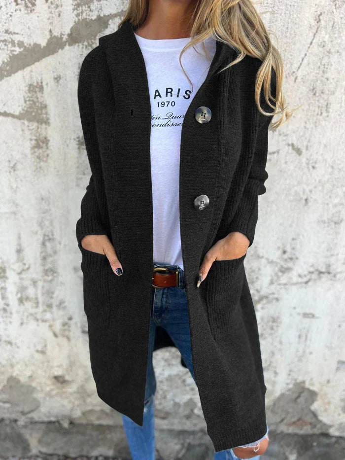 NINNY™ | ELEGANTE LANGE CARDIGAN VAN BREIWERK