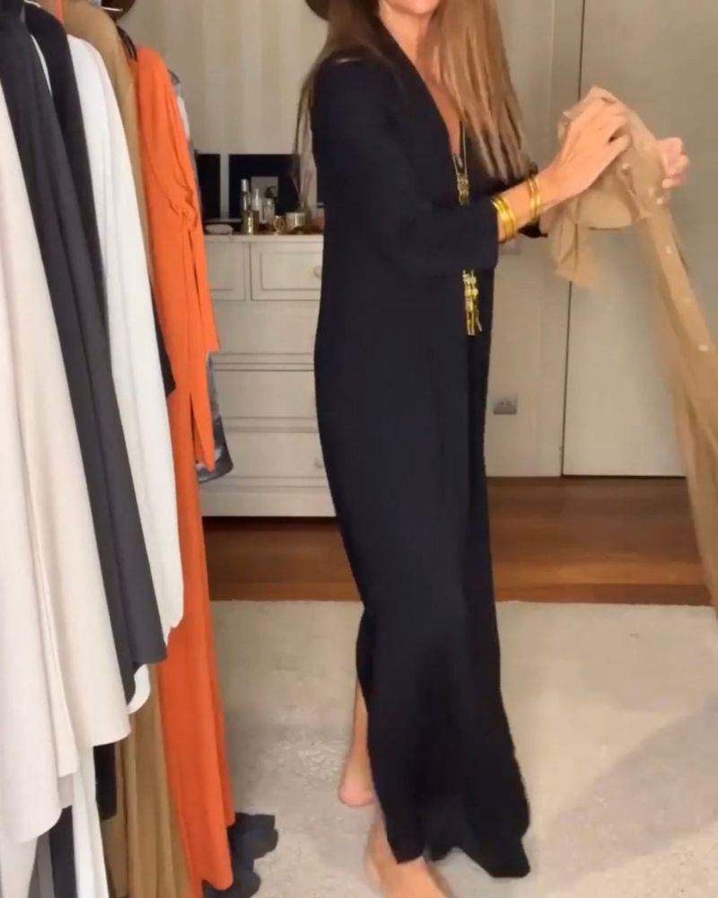 PAMELA | Casual Jurk met Tijdloze Elegantie en Vloeiende Comfort