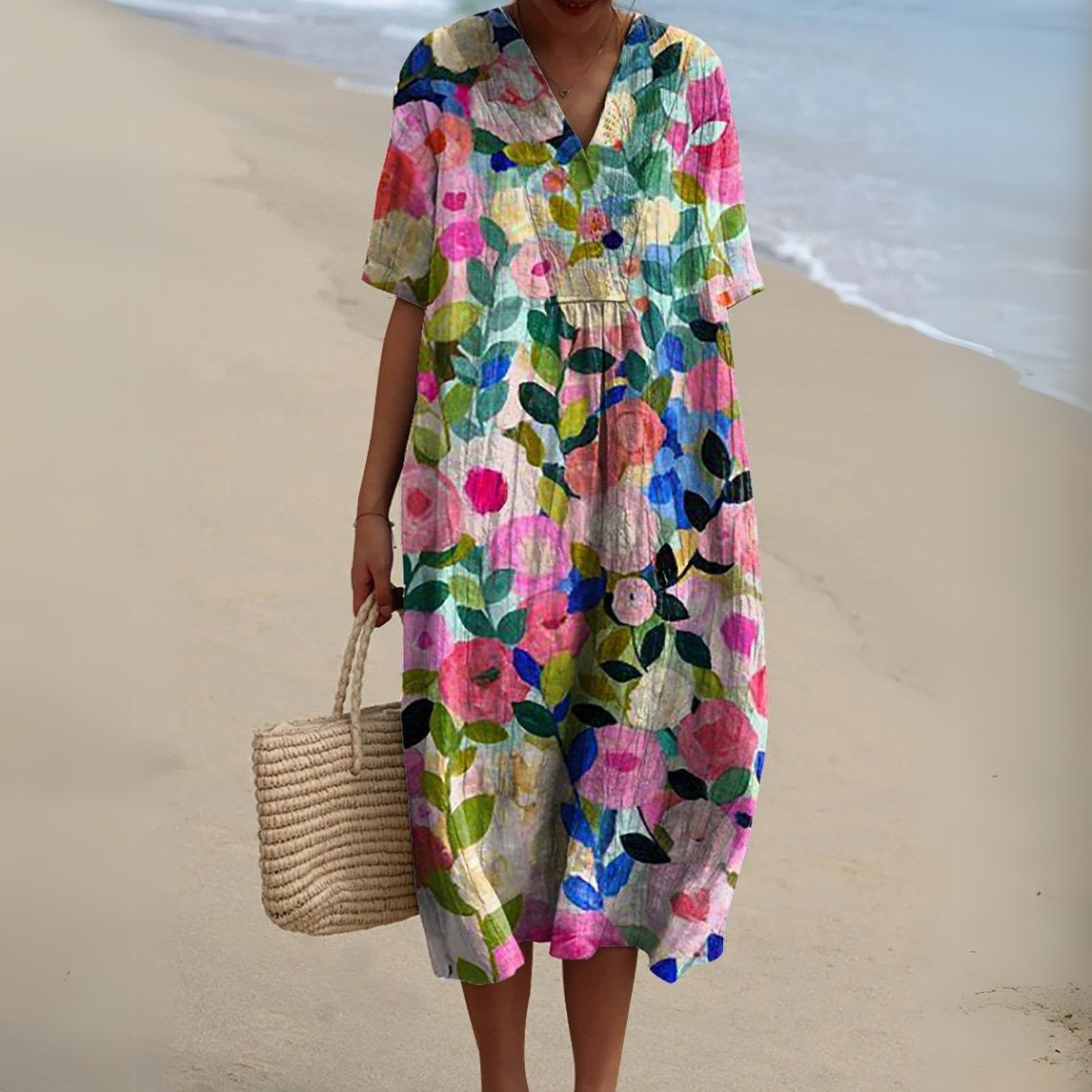 Nicole | Zomerjurk met Bloemenprint