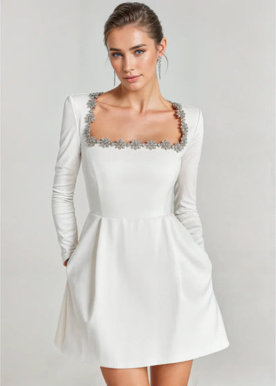 NOMI™ | Mini Jurk in Fluweel