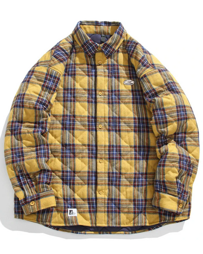 Vintage Gewatteerde Jas van Katoen