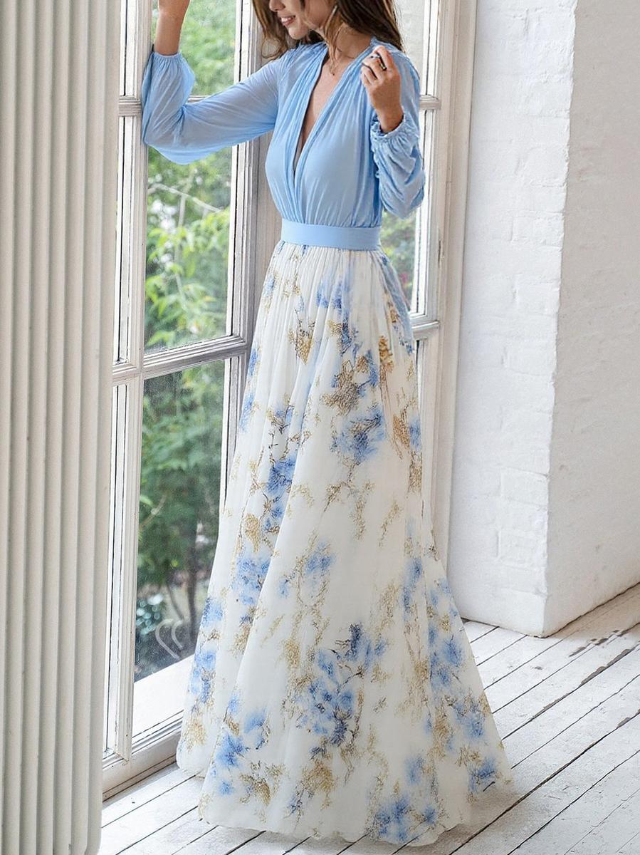 Elena | Maxi-jurk met betoverende bloemenprint