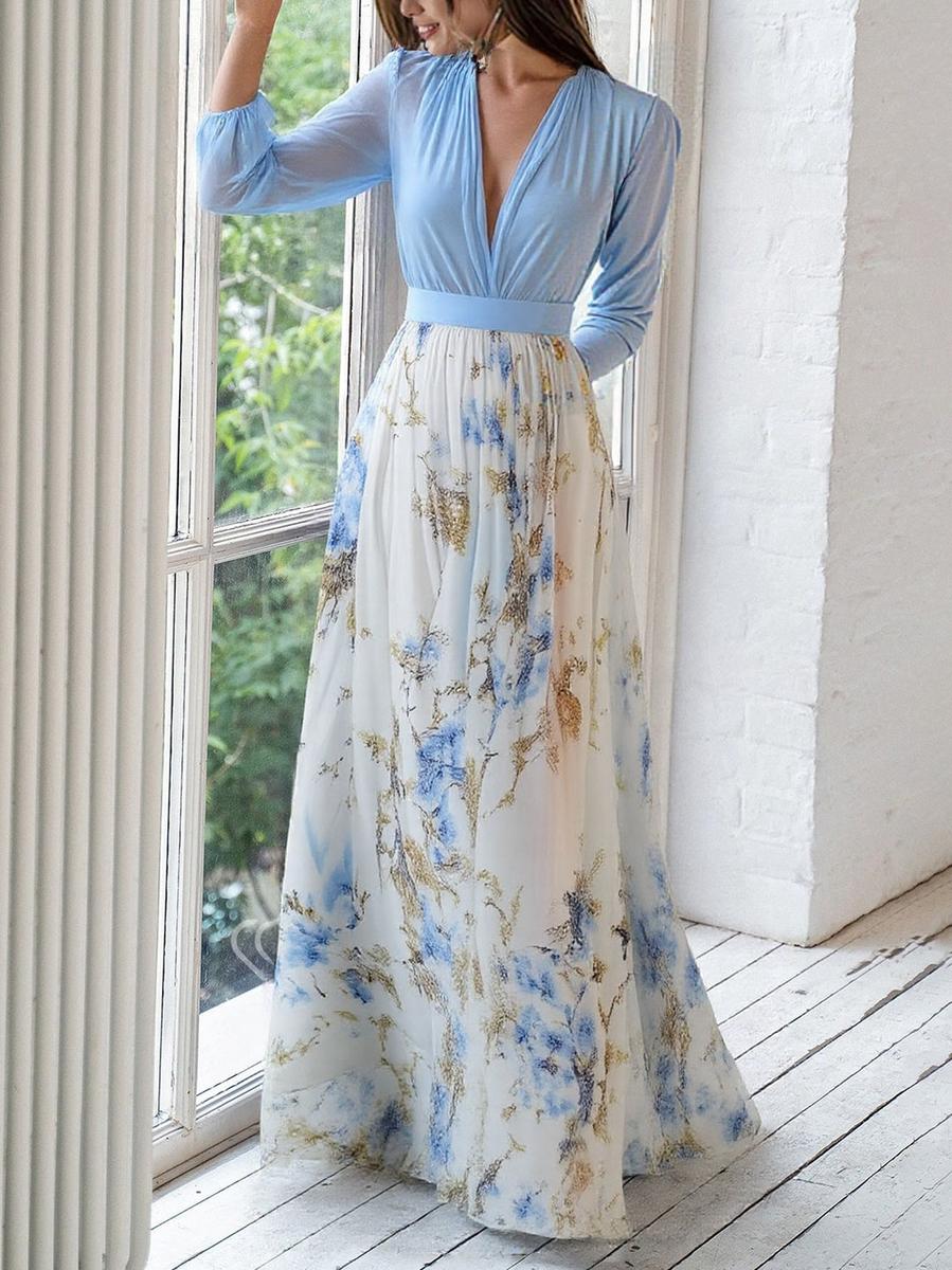 Elena | Maxi-jurk met betoverende bloemenprint