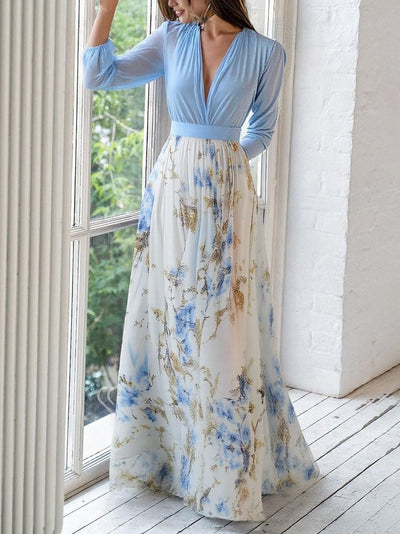 Elena | Maxi-jurk met betoverende bloemenprint