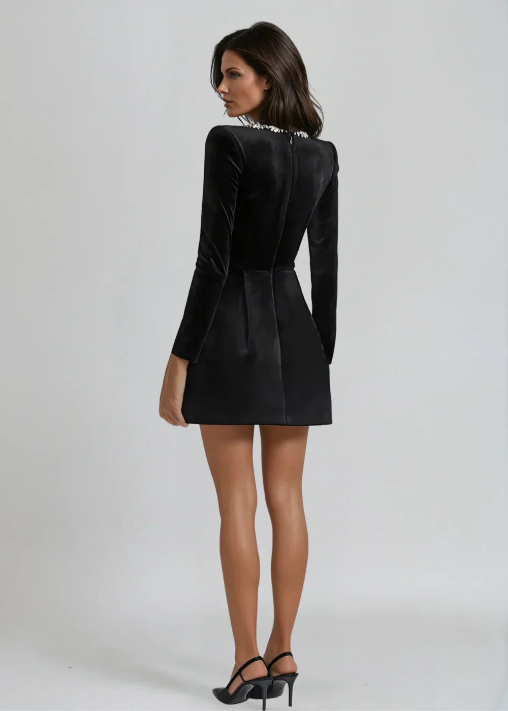 NOMI™ | Mini Jurk in Fluweel