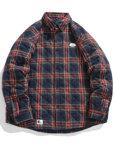 Vintage Gewatteerde Jas van Katoen