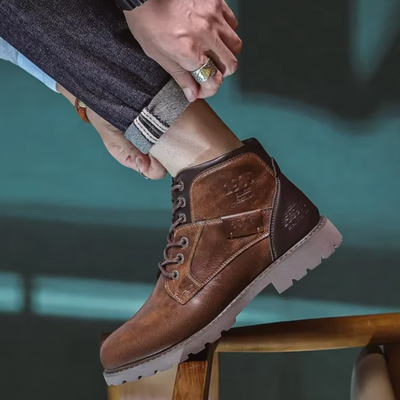 Aaron™ | Vintage leren laarzen