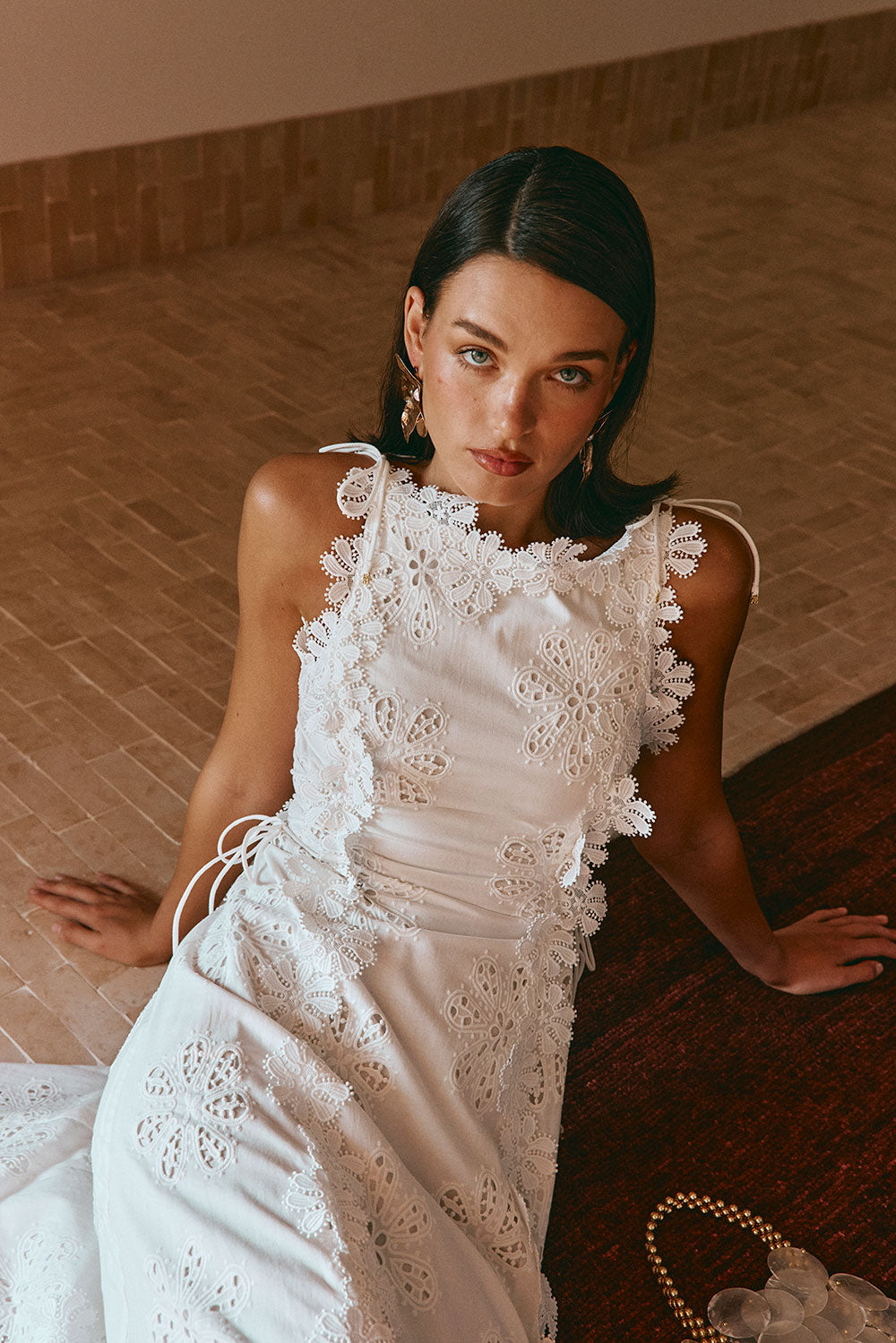 NOMI™ | Maxijurk met Borduursel – Romantisch Wit voor de Zomer en Ceremonies