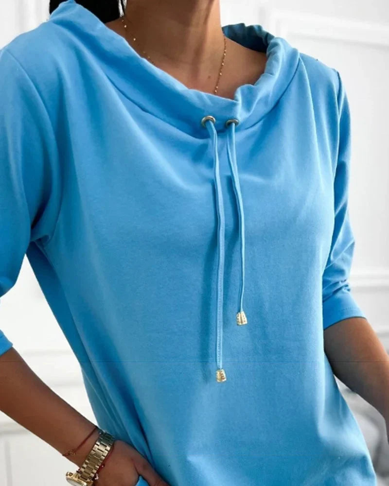 LEYLA™ | LUCHTIGE KATOENEN EN LINEN JURK MET ZAKKEN