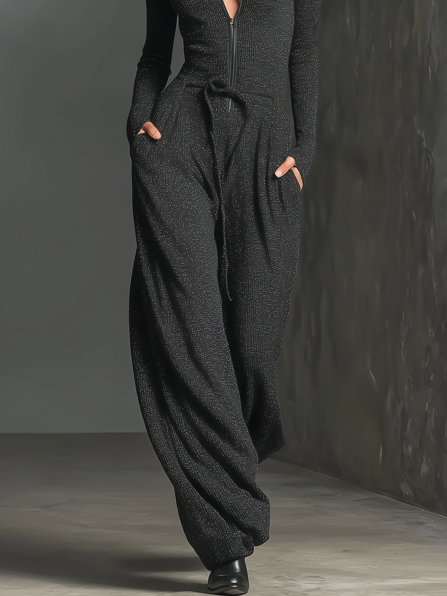 Elegante Dames Jumpsuit met Voorrits