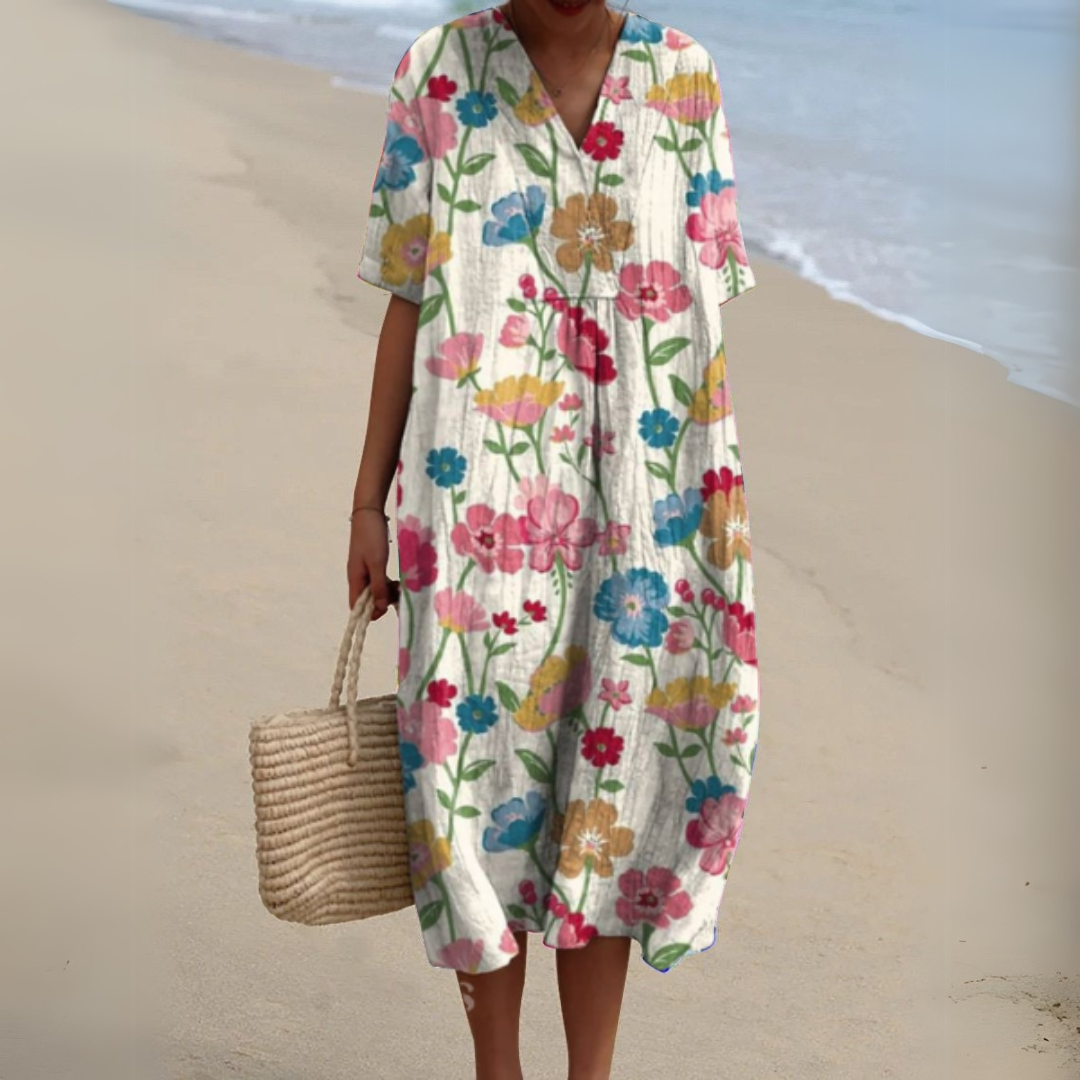 Nicole | Zomerjurk met Bloemenprint