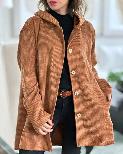 Ibby | Cozy Corduroy Hoodie Jacket