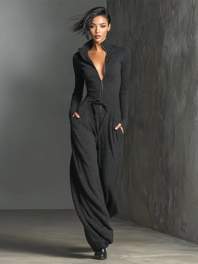 Elegante Dames Jumpsuit met Voorrits