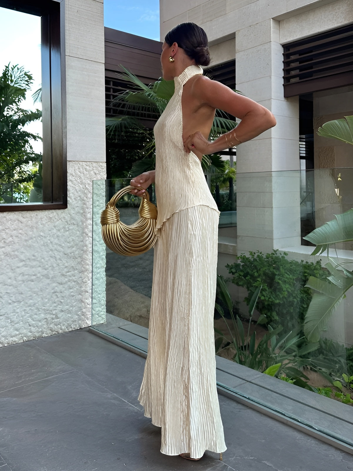 Nomi™ | Elegante geplooide set