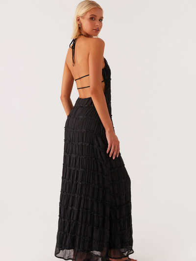SOLÈNE | TEXTUUR MAXI-JURK