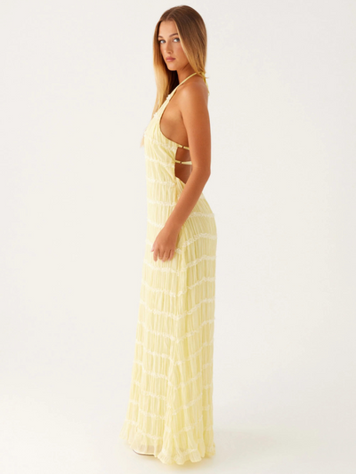 SOLÈNE | TEXTUUR MAXI-JURK