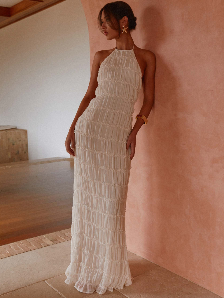 SOLÈNE | TEXTUUR MAXI-JURK