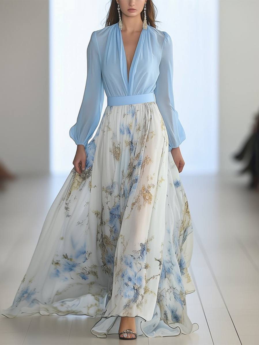 Elena | Maxi-jurk met betoverende bloemenprint
