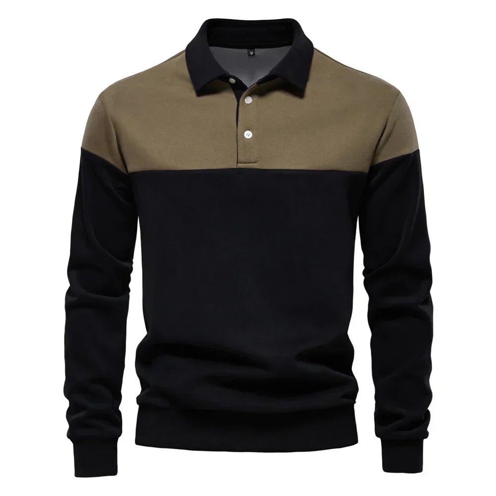 Sébastien™ | Bicolor Polo met Contrast