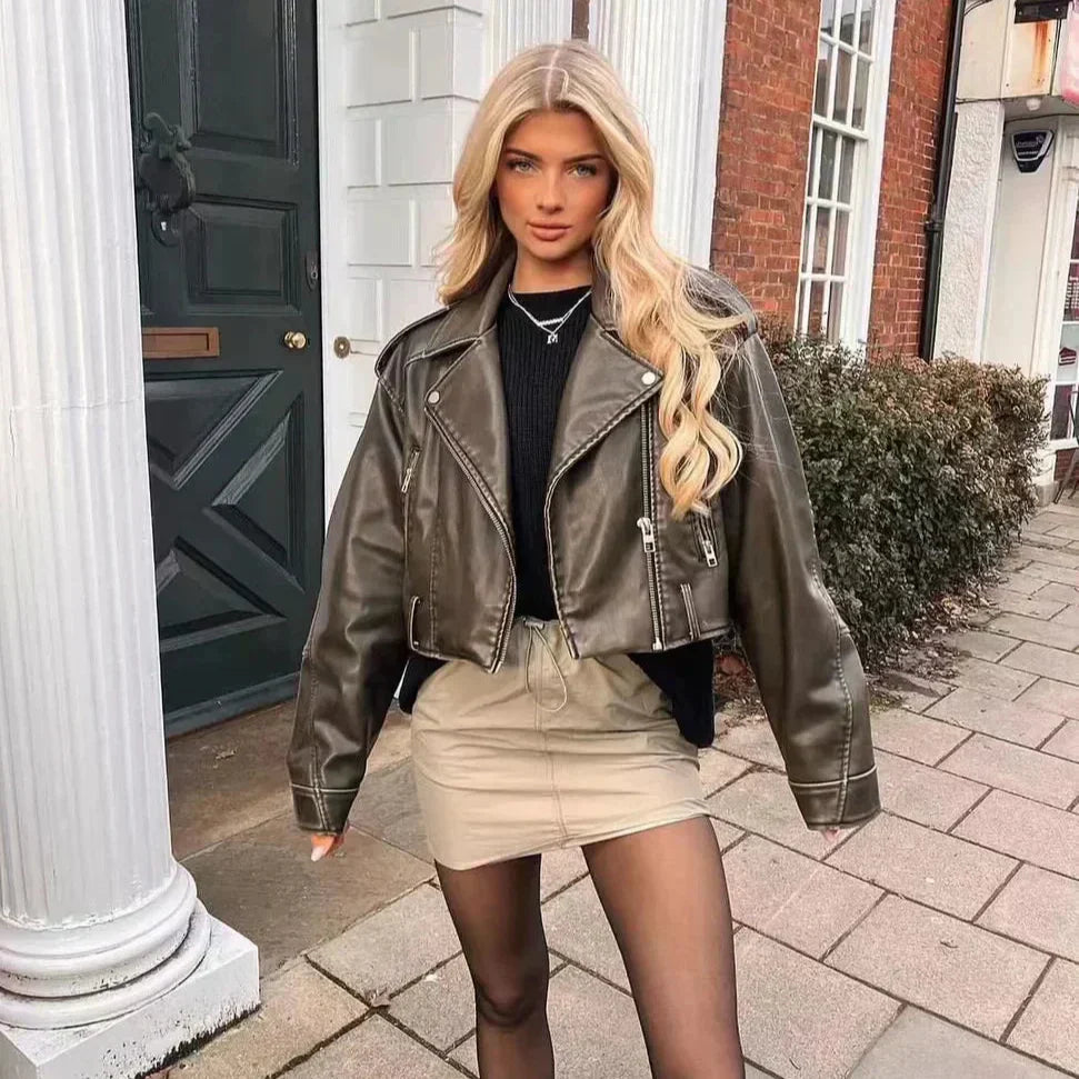 MP | Veelzijdige leren jas van hoge kwaliteit