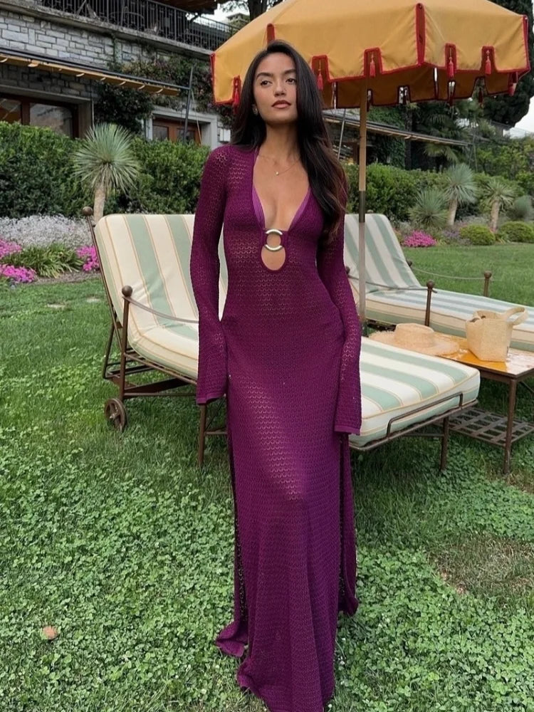 Nomii™- Lange Zomerjurk met Ringdetail