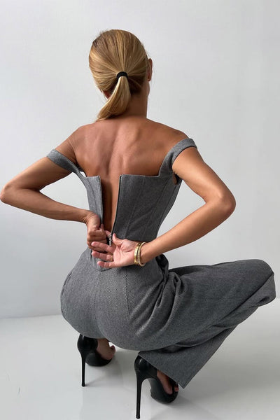 Dolce | Driedelig set met double-breasted blazer