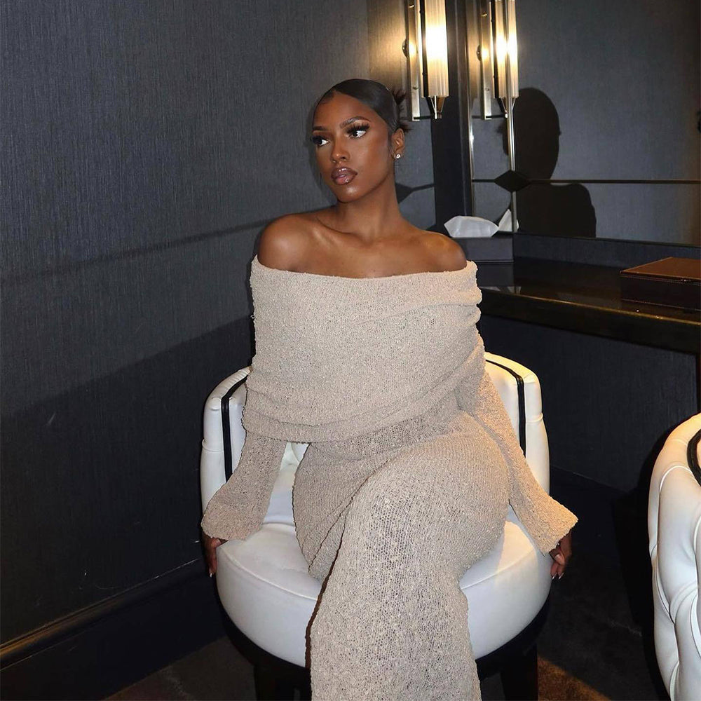 Nomi™ - Off-Shoulder Jurk – Sensuele elegantie