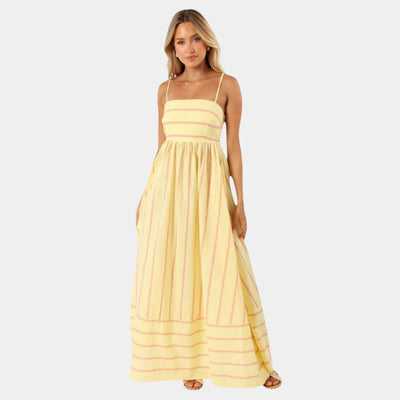 Rosa | Casual Gestreepte Jurk