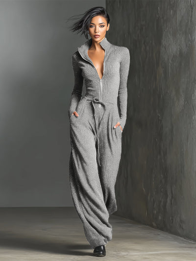 Elegante Dames Jumpsuit met Voorrits