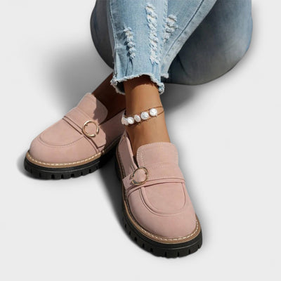 Lora – Casual Mocassins met Ronde Neus