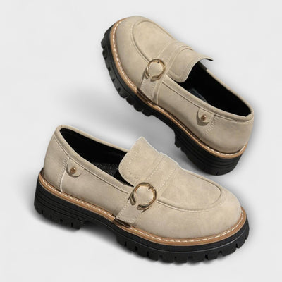 Lora – Casual Mocassins met Ronde Neus