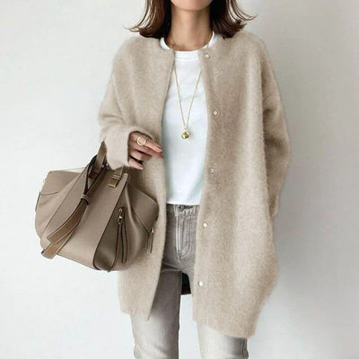 Vanna™ | LUXE BREI JAS MET KNOPEN