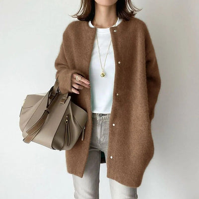 Vanna™ | LUXE BREI JAS MET KNOPEN