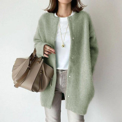 Vanna™ | LUXE BREI JAS MET KNOPEN