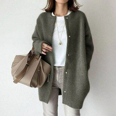 Vanna™ | LUXE BREI JAS MET KNOPEN