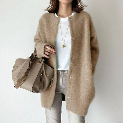 Vanna™ | LUXE BREI JAS MET KNOPEN