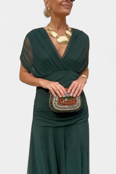 NOMI™ | Elegante Jurk voor Dames – Romantische Lange Bloemenjurk