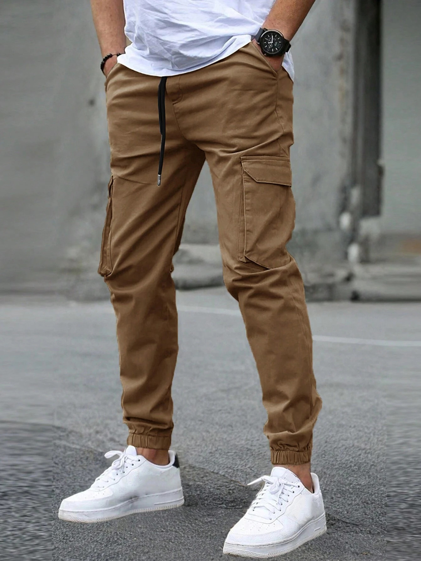 DAVIDE | Heren Cargo Joggingbroek