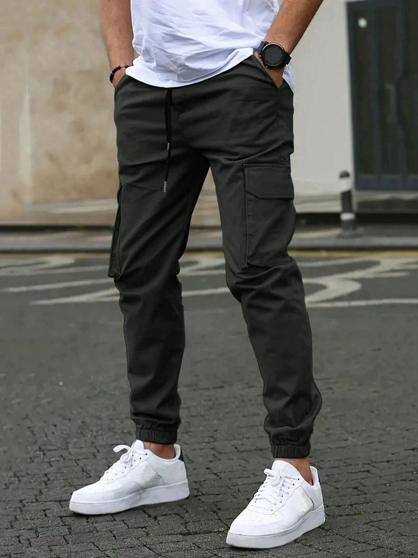 DAVIDE | Heren Cargo Joggingbroek
