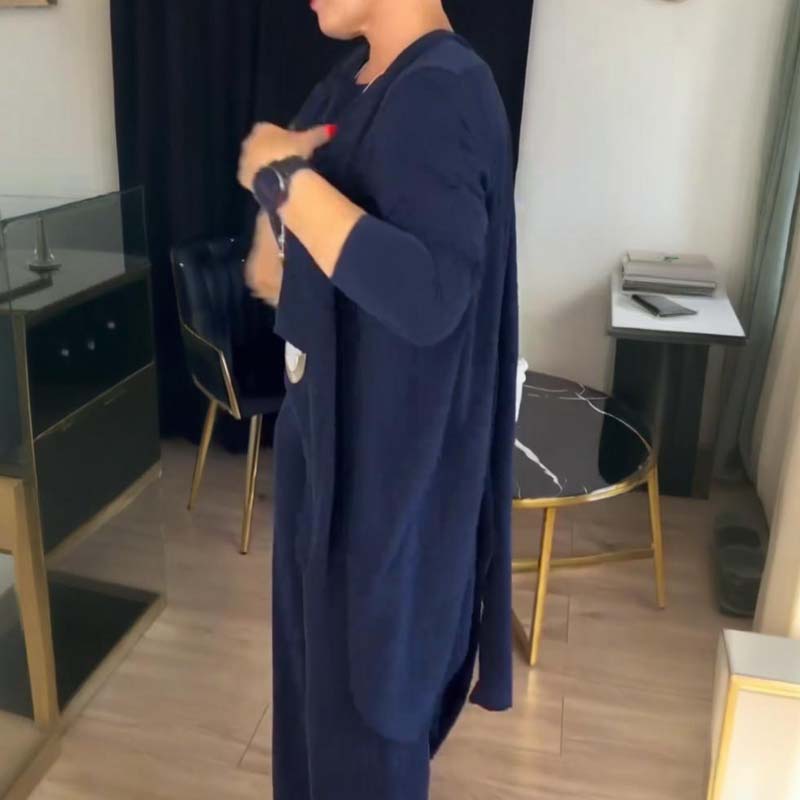 GABRIELLA | 3-delig Set met Lange Cardigan, Comfortabel Elegante en Veelzijdige Stijl voor Alle Gelegenheden